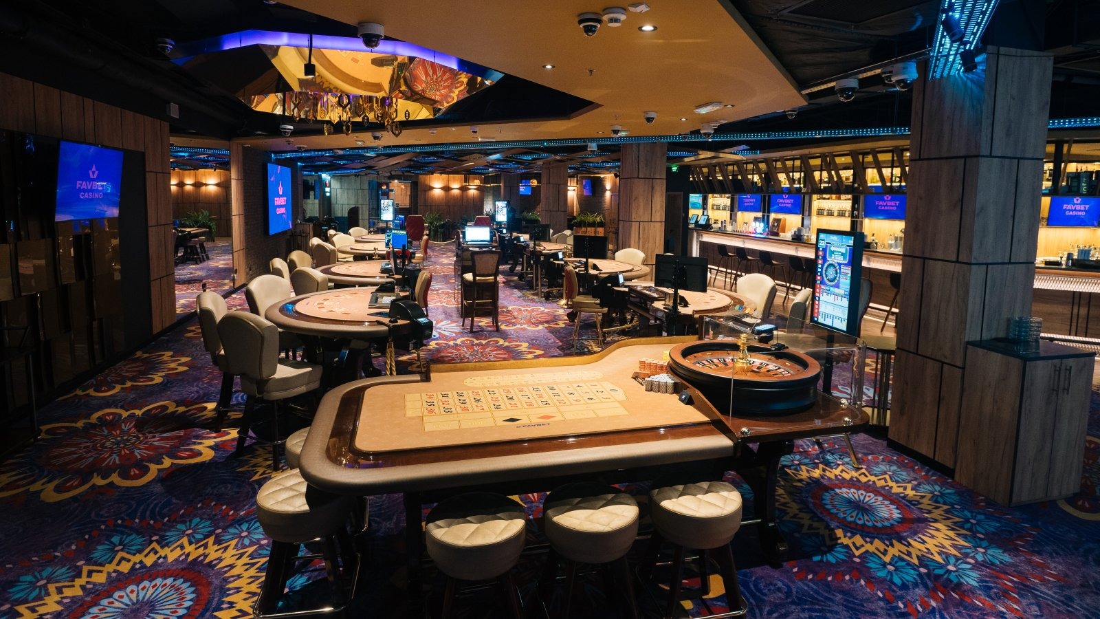 An evening in a casino atmosphere